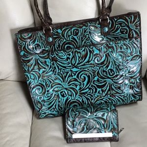 Patricia Nash Italian leather tote